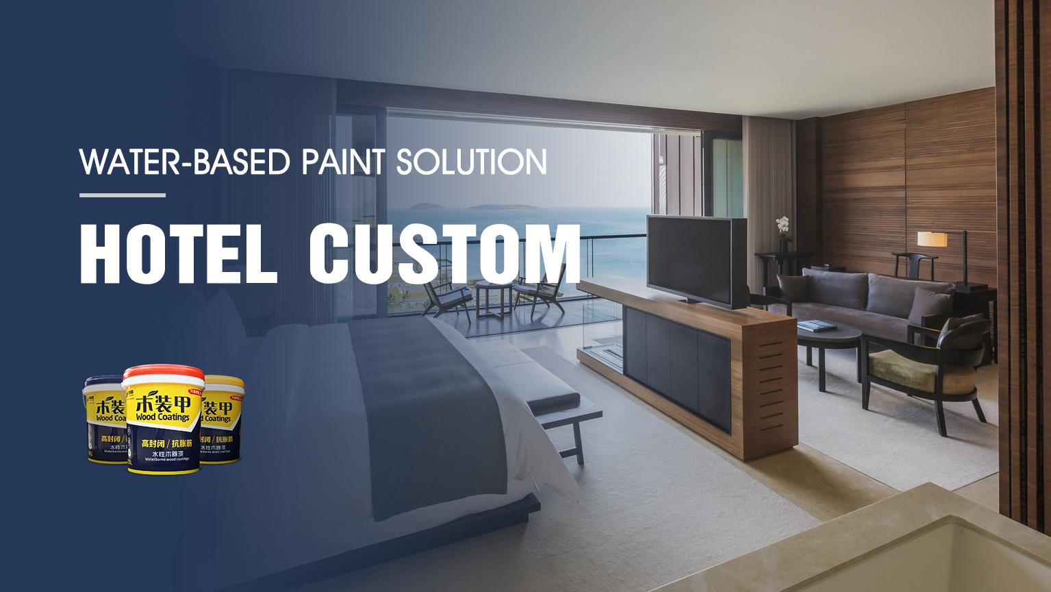 Hotel custom water-based paint solutions