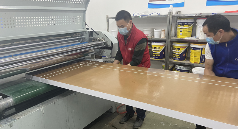 Haishun quick-drying water paint construction scheme---roller coating